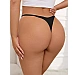Slip Eross Sexy Seamless Rhinestones M Negru