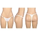 Slip Eross Sexy Seamless Rhinestones L Alb