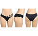 Slip Eross Seamless Rhinestones L Negru