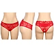 Slip Eross Sexy Lace Crotchless M Rosu