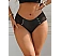 Slip Eross Leather Like Silver Rivets S Negru