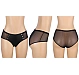 Slip Eross Leather Like Silver Rivets S Negru