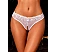 Slip Eross Crotchless Floral Lace M Alb