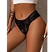 Slip Eross Sheer Open Back M Negru