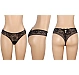 Slip Eross Sheer Open Back S Negru