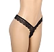Slip Eross V Shaped Lace L Negru