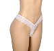 Slip Eross V Shaped Lace L Alb