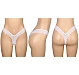 Slip Eross V Shaped Lace M Alb