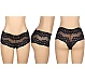 Slip Eross Romantic Flower Lace L Negru