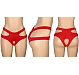 Slip Eross Cutout Waistband S Rosu