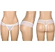 Slip Eross Low Waist Lace L Alb