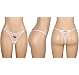 Slip Eross Heart Embroidery XS/M Alb