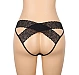 Slip Eross Back Hollow M Negru