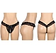 Slip Eross Lace Pearls S Negru
