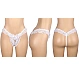 Slip Eross Lace Pearls S Alb
