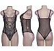 Body Eross Sensual Embroidery Lace XS/S Negru