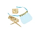 Set Eross Paillette Belly Dance XS/S Albastru