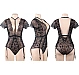 Body Eross Choker Neck Sexy Lace M/L Negru