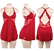 Babydoll Eross Backless XS/S Rosu