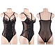 Body Eross Luxury Eyelash Lace M/L Negru