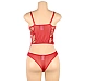 Set Eross Red Butterfly Mesh M/L Rosu
