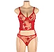 Set Eross Red Butterfly Mesh M/L Rosu