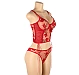 Set Eross Red Butterfly Mesh XS/S Rosu