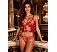 Set Eross Red Butterfly Mesh XS/S Rosu