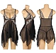 Babydoll Eross Lace Perspective XS/S Negru