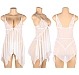 Babydoll Eross Lace Perspective XS/S Alb