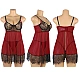 Babydoll Eross Trim Lace Underwire M/L Grena