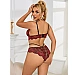 Set Eross Lace Cross Decoration XS/S Rosu