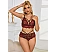 Set Eross Lace Cross Decoration XS/S Rosu