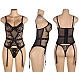 Body Eross Garter Back Buckles XS/S Negru