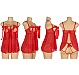 Babydoll Eross Elegant Bowknot M/L Rosu