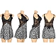 Babydoll Eross Stitch M/L Leo Negru