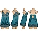 Babydoll Eross Satin Lace XS/S Verde