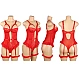 Body Eross Leg Ring M/L Rosu
