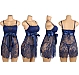 Babydoll Eross Eyelash M Albastru