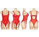 Body Eross Hollow Waist L Rosu