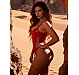 Body Eross Hollow Waist M Rosu