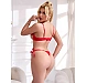 Set Eross Sheer Heart Lace S Rosu