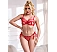Set Eross Sheer Heart Lace S Rosu