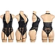 Body Eross Garter Leg Loop M Negru
