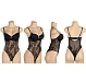 Body Eross Push Up Open Crotch M Negru