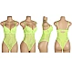 Body Eross Push Up Open Crotch M Verde