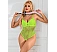 Body Eross Push Up Open Crotch XL Verde