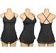 Babydoll Eross Lace Border M Negru