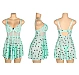 Babydoll Eross Printed Lace L Verde