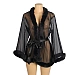 Halat Eross Mink Fur Trim M/L Negru